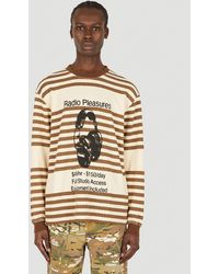 Pleasures Chiller Striped Thermal T-shirt - Brown