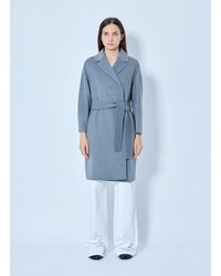 Max Mara - Belted Wool-blend Coat - Lyst