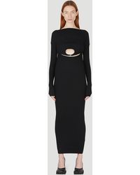 Wynn Hamlyn Cut-out Motif Dress - Black