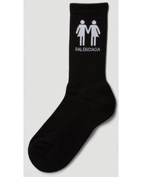 Balenciaga Pride Tennis Socks - Black