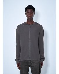 Rick Owens - Wool Zipped Hoodie - Lyst