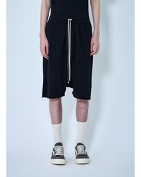Rick Owens - Drkshdw Drop-Crotch Drawstring Shorts - Lyst