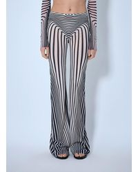 Jean Paul Gaultier - Re-Edition Flare Trousers Morphing Stripes - Lyst