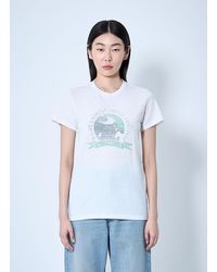 Saint Laurent - Musical Festival Print T-Shirt - Lyst