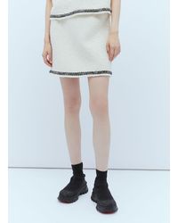 Moncler - Tweed Mini Skirt - Lyst