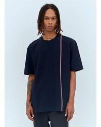 Thom Browne - Rwb Stripe Knit T-shirt - Lyst
