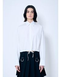 Prada - Drawstring Hem Shirt - Lyst