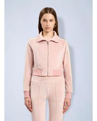 Palm Angels - Logo Chenille Crop Track Jacket - Lyst