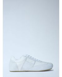 MM6 by Maison Margiela - Suede And Leather Low-Top Sneakers - Lyst