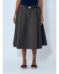Prada - Technical Fabric Circle Skirt - Lyst