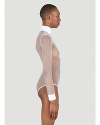 Burberry Sheer Bodysuit - White