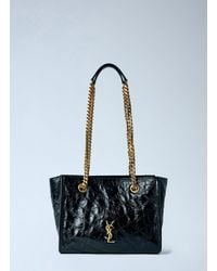 Saint Laurent - Niki Small Shopping Bag In Vintage Leather - Lyst