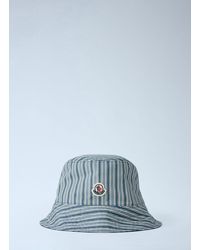 Moncler - Striped Bucket Hat - Lyst
