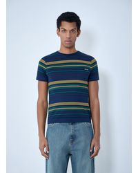 Miu Miu - Striped Cotton Jersey T-Shirt - Lyst