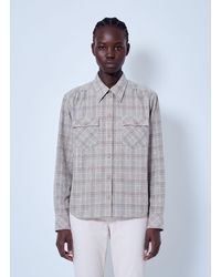 Moncler - Checked Button-Up Shirt - Lyst