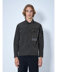 Stone Island - Technical Overshirt With Patch Pocket - Lyst