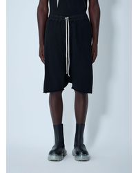 Rick Owens - Drawstring Pod Track Shorts - Lyst