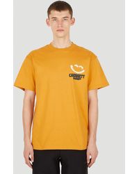 Carhartt WIP Logo Print T-shirt - Orange