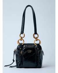Prada - Mini Dangle Leather Handbag - Lyst