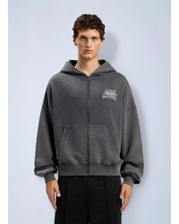 Palm Angels - Palm Leaf Loose Zip Hoodie - Lyst