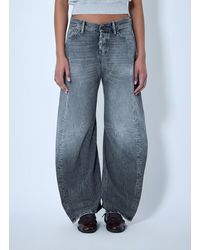 Acne Studios - Wide-Leg Denim Trousers - Lyst