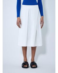 Jil Sander - Pleated Midi Skirt - Lyst