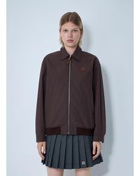 Miu Miu - Panama Cotton Blouson Jacket - Lyst