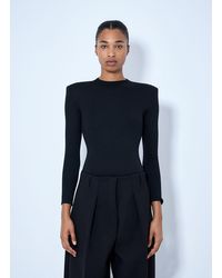 Jil Sander - Wool Bodysuit With Long Sleeves - Lyst