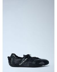 Acne Studios - Leather Lace-Up Sneakers - Lyst