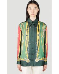 Gucci - Harness And Double G Shirt - Lyst
