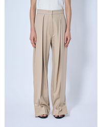 Sportmax - Wide-Leg Pleated Trousers - Lyst