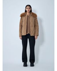Moncler - Quintin 3-In-1 Shearling-Trimmed Short Down Jacket - Lyst