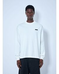 Prada - Long Sleeve Logo Sweatshirt - Lyst