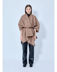 Max Mara - Belted Wool Wrap - Lyst