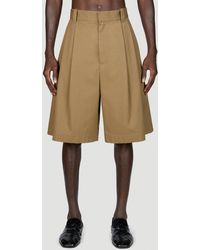 Bottega Veneta - Cotton Gabardine Bermuda Shorts - Lyst