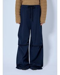 MM6 by Maison Margiela - Wide-Leg Drawstring Trousers - Lyst