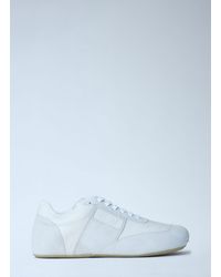 MM6 by Maison Margiela - Suede And Leather Low-Top Sneakers - Lyst
