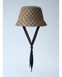 Gucci - Logo Motif Bucket Hat - Lyst