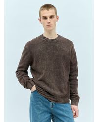 Acne Studios - Acid-washed Knit Sweater - Lyst