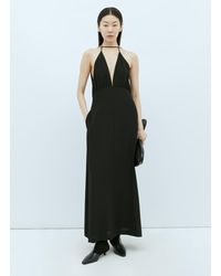 Totême - Double-halter Silk Dress - Lyst