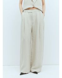 St. Agni - Linen Tailored Pants - Lyst