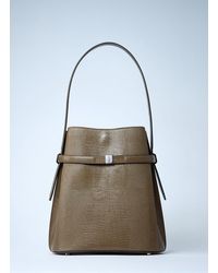 TOTEME - Leather Belted Bucket Bag - Lyst