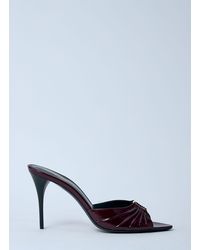 Saint Laurent - Babylone Heeled Mules - Lyst