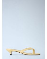 TOTEME - Naplack Heeled Flip Flops - Lyst