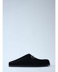 Gucci - Velvet Horsebit Mules - Lyst