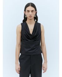 AARON ESH - Draped Wool Top - Lyst