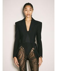 Mugler - Buckled Tailored Blazer - Lyst