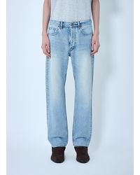 Saint Laurent - Loose Straight Mid-Rise Jeans - Lyst