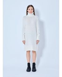 Moncler - Turtleneck Knit Dress - Lyst