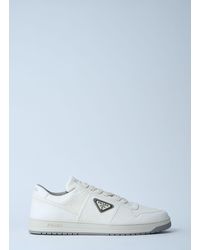 Prada - Leather Low-Top Sneakers - Lyst